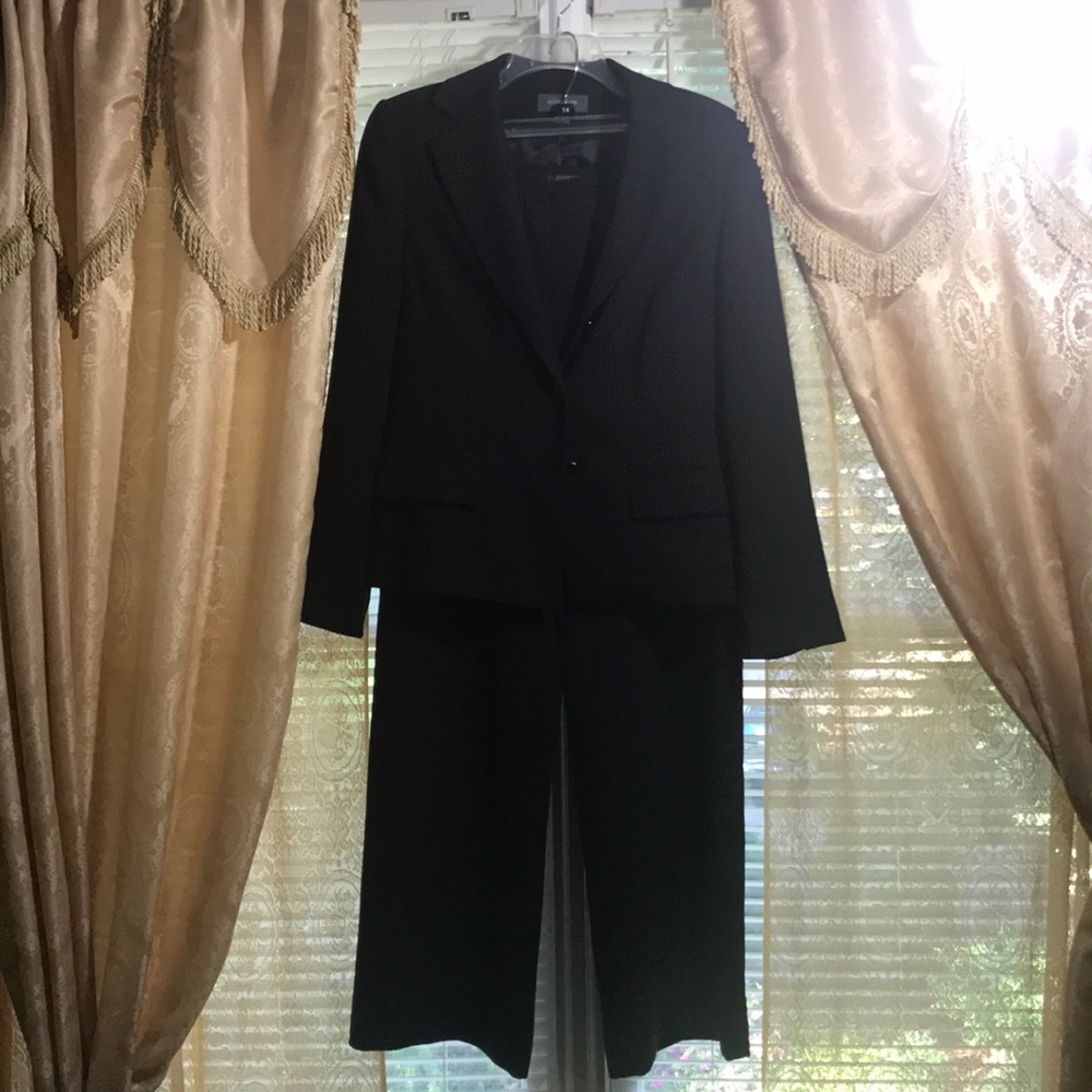 Liz Claiborne women's suite black white dots sz 10